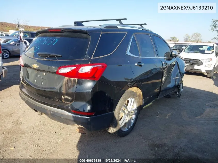 2GNAXNEX9J6139210 2018 Chevrolet Equinox Premier