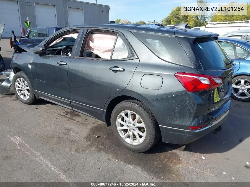 2018 Chevrolet Equinox Ls VIN: 3GNAXREV2JL101254 Lot: 40677246