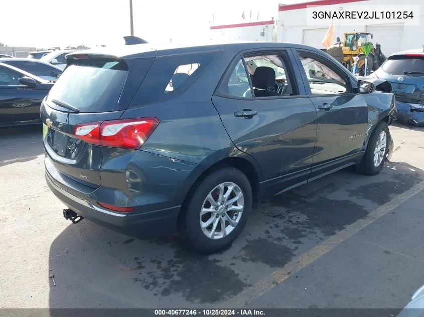 2018 Chevrolet Equinox Ls VIN: 3GNAXREV2JL101254 Lot: 40677246