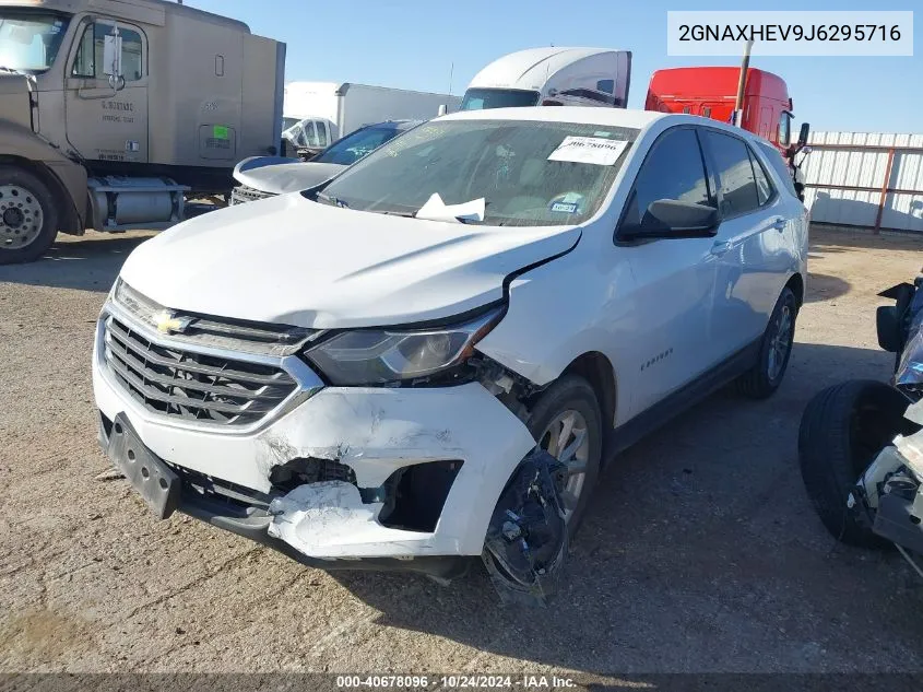 2018 Chevrolet Equinox Ls VIN: 2GNAXHEV9J6295716 Lot: 40678096