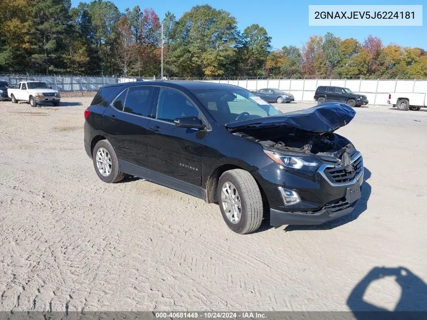 2018 Chevrolet Equinox Lt VIN: 2GNAXJEV5J6224181 Lot: 40681449