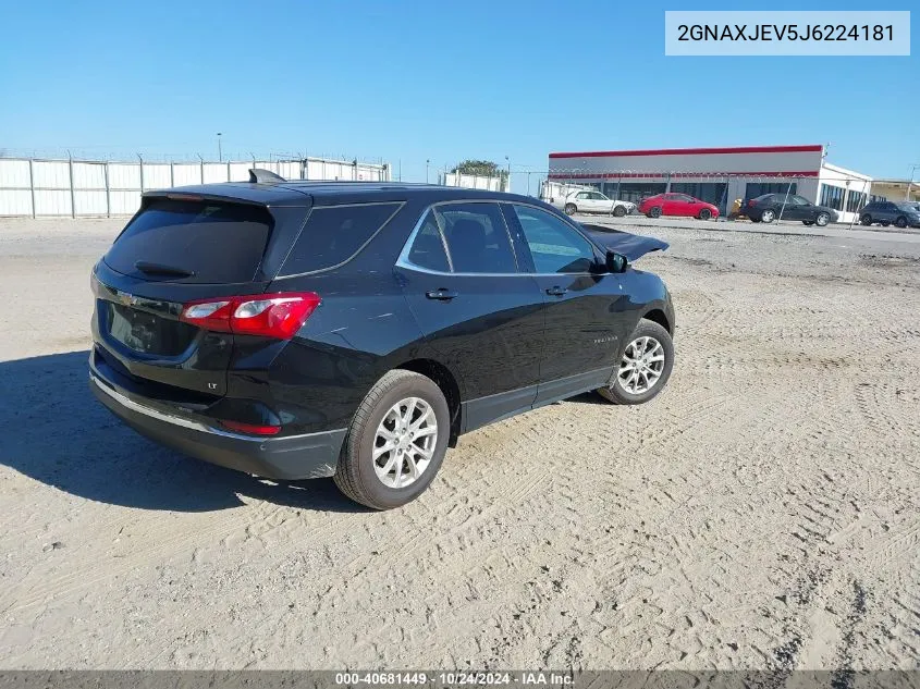 2018 Chevrolet Equinox Lt VIN: 2GNAXJEV5J6224181 Lot: 40681449