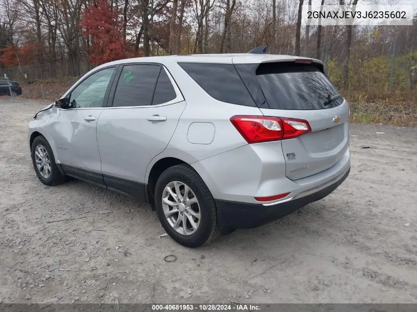 2018 Chevrolet Equinox Lt VIN: 2GNAXJEV3J6235602 Lot: 40681953