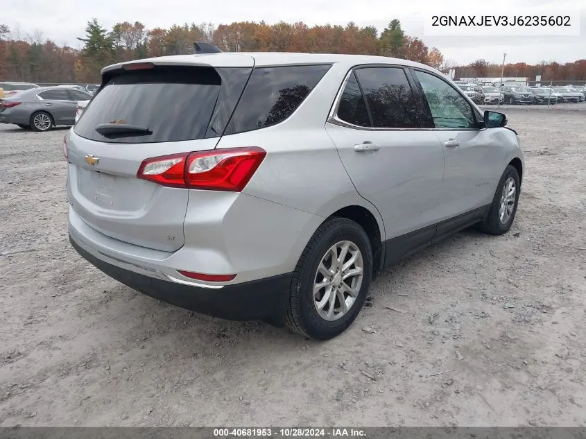 2018 Chevrolet Equinox Lt VIN: 2GNAXJEV3J6235602 Lot: 40681953