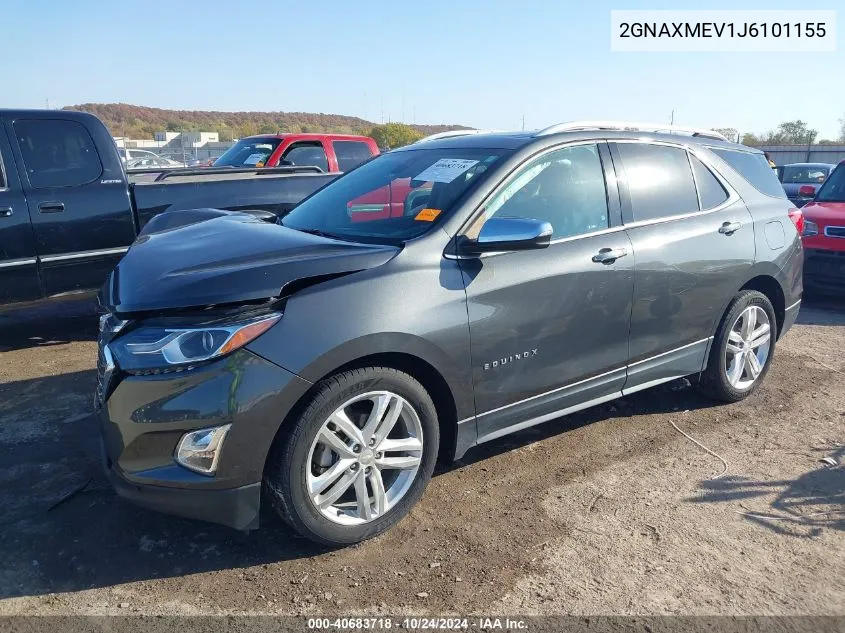 2018 Chevrolet Equinox Premier VIN: 2GNAXMEV1J6101155 Lot: 40683718