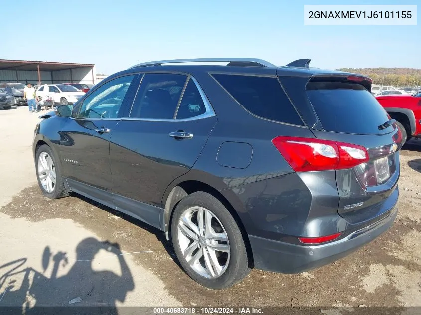 2GNAXMEV1J6101155 2018 Chevrolet Equinox Premier