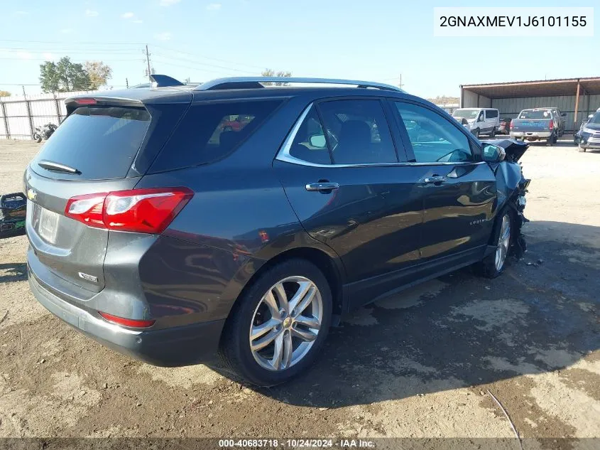 2018 Chevrolet Equinox Premier VIN: 2GNAXMEV1J6101155 Lot: 40683718