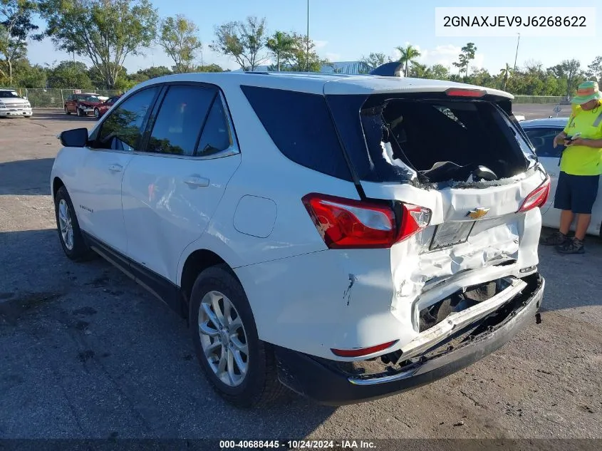 2018 Chevrolet Equinox Lt VIN: 2GNAXJEV9J6268622 Lot: 40688445