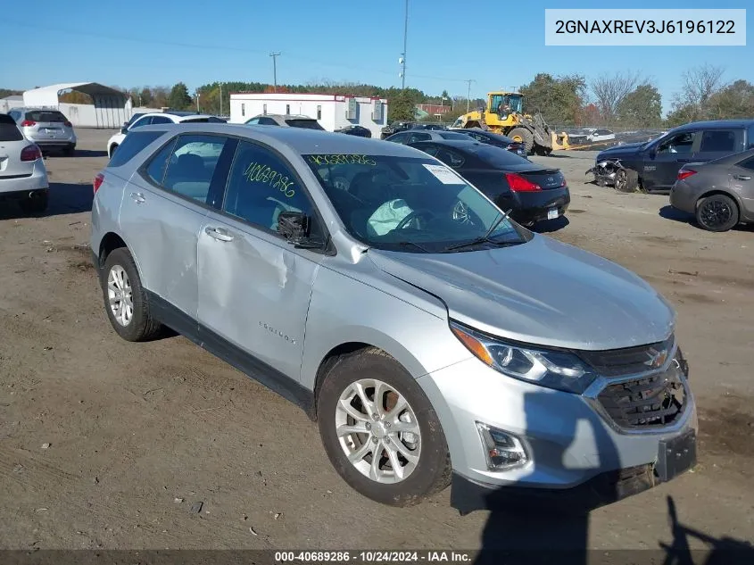 2018 Chevrolet Equinox Ls VIN: 2GNAXREV3J6196122 Lot: 40689286