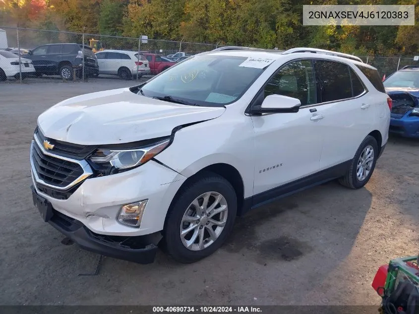 2018 Chevrolet Equinox Lt VIN: 2GNAXSEV4J6120383 Lot: 40690734