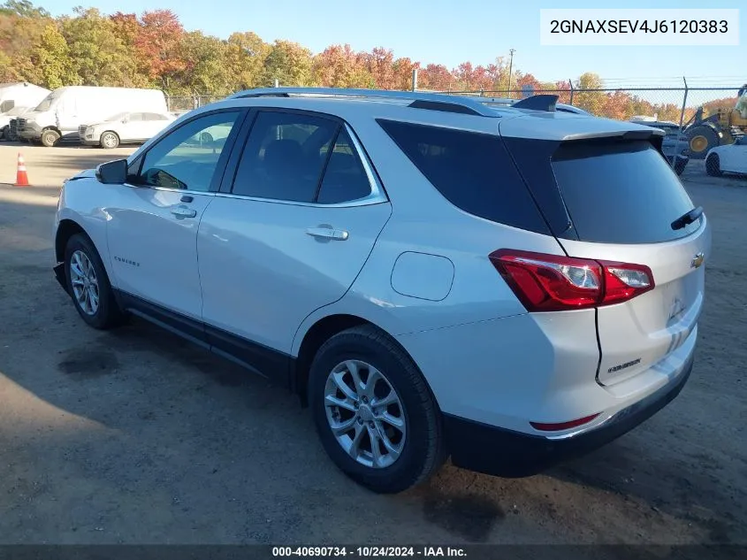 2018 Chevrolet Equinox Lt VIN: 2GNAXSEV4J6120383 Lot: 40690734