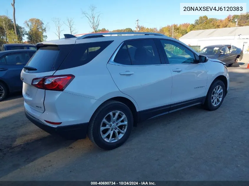 2018 Chevrolet Equinox Lt VIN: 2GNAXSEV4J6120383 Lot: 40690734