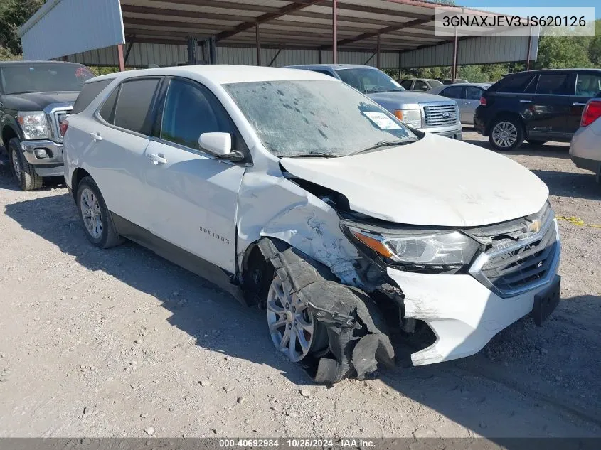 2018 Chevrolet Equinox Lt VIN: 3GNAXJEV3JS620126 Lot: 40692984