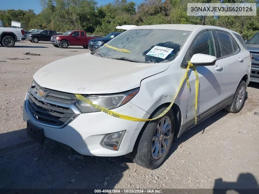 2018 Chevrolet Equinox Lt VIN: 3GNAXJEV3JS620126 Lot: 40692984