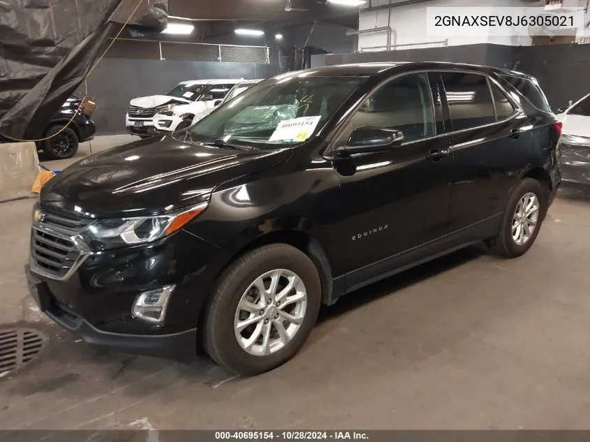 2018 Chevrolet Equinox Lt VIN: 2GNAXSEV8J6305021 Lot: 40695154