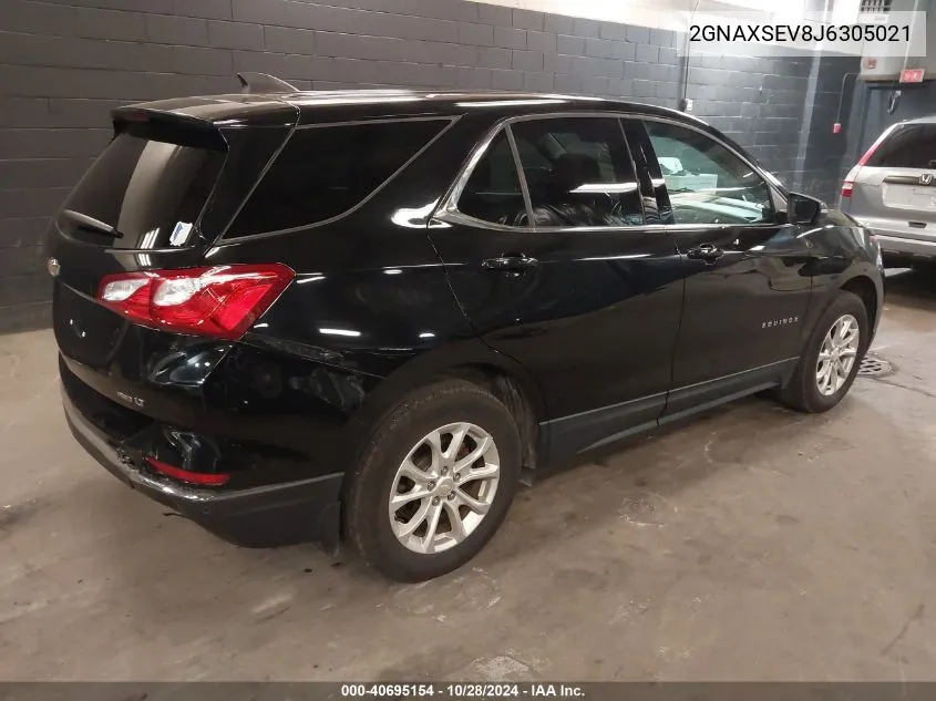 2018 Chevrolet Equinox Lt VIN: 2GNAXSEV8J6305021 Lot: 40695154