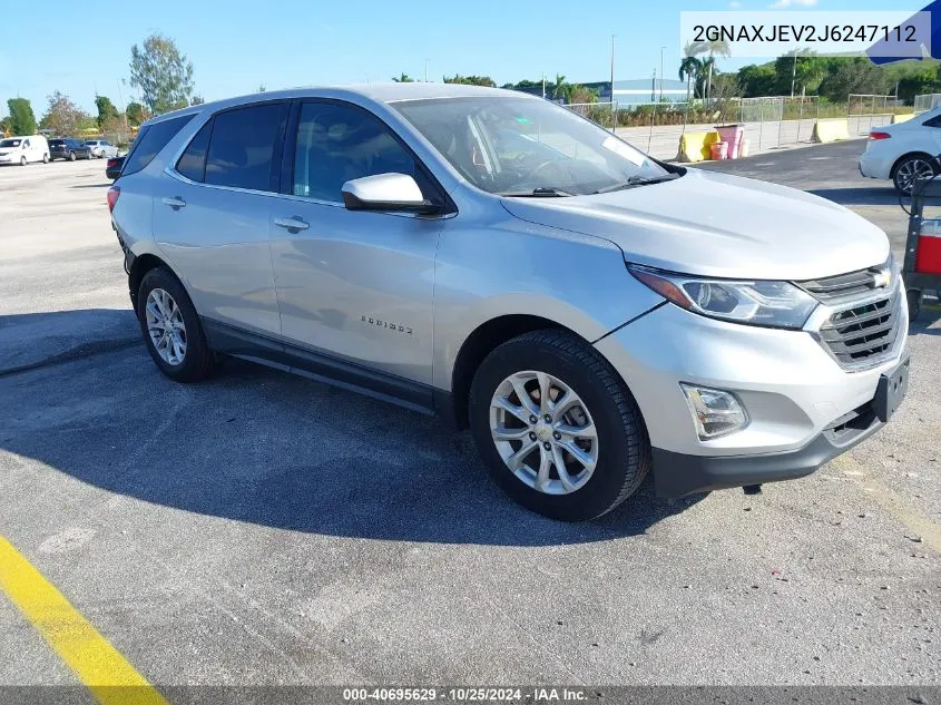 2018 Chevrolet Equinox Lt VIN: 2GNAXJEV2J6247112 Lot: 40695629