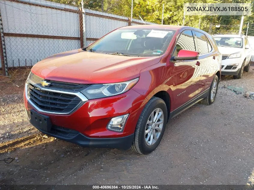 2018 Chevrolet Equinox Lt VIN: 2GNAXJEVXJ6188505 Lot: 40696384