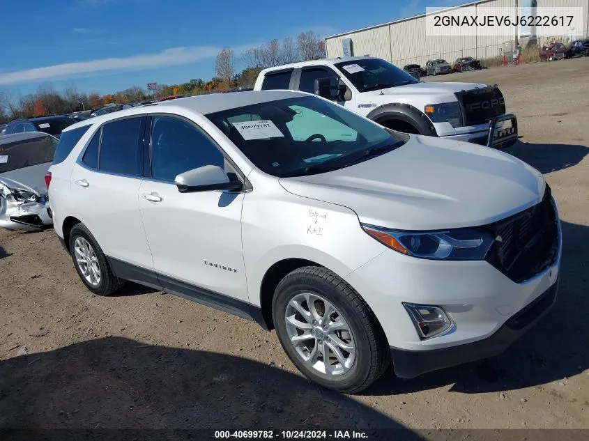 2018 Chevrolet Equinox Lt VIN: 2GNAXJEV6J6222617 Lot: 40699782