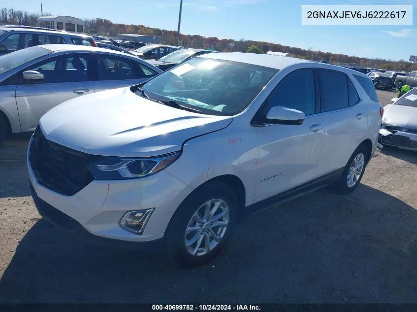 2018 Chevrolet Equinox Lt VIN: 2GNAXJEV6J6222617 Lot: 40699782