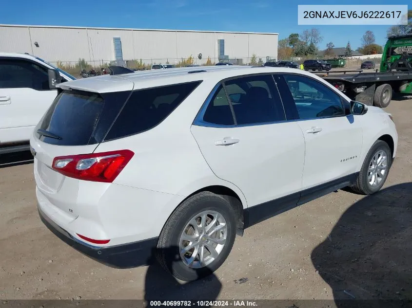 2018 Chevrolet Equinox Lt VIN: 2GNAXJEV6J6222617 Lot: 40699782