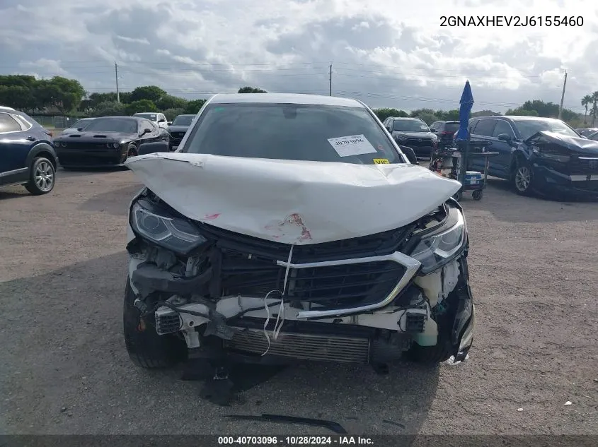 2018 Chevrolet Equinox Ls VIN: 2GNAXHEV2J6155460 Lot: 40703096