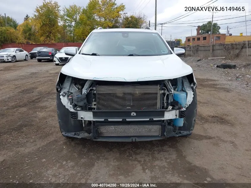 2018 Chevrolet Equinox Premier VIN: 2GNAXVEV6J6149465 Lot: 40704250