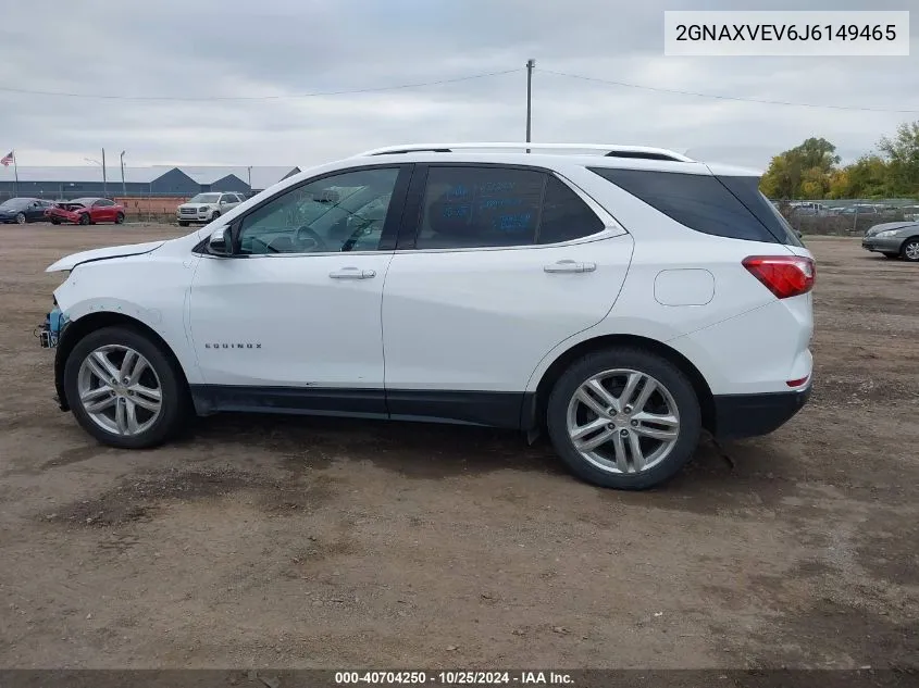 2018 Chevrolet Equinox Premier VIN: 2GNAXVEV6J6149465 Lot: 40704250