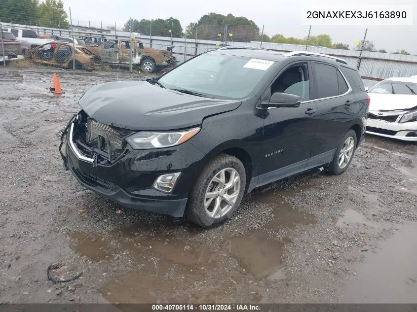 2018 Chevrolet Equinox Lt VIN: 2GNAXKEX3J6163890 Lot: 40705114