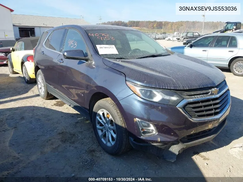 2018 Chevrolet Equinox Lt VIN: 3GNAXSEV9JS553036 Lot: 40709153