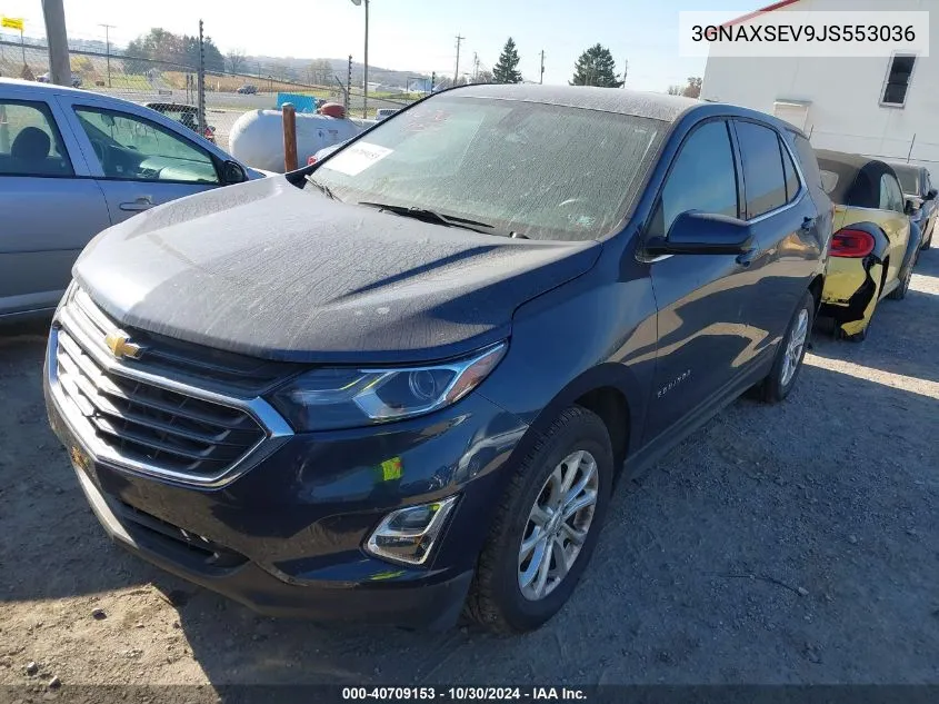 2018 Chevrolet Equinox Lt VIN: 3GNAXSEV9JS553036 Lot: 40709153