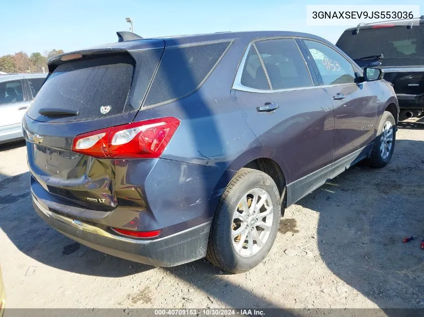 2018 Chevrolet Equinox Lt VIN: 3GNAXSEV9JS553036 Lot: 40709153