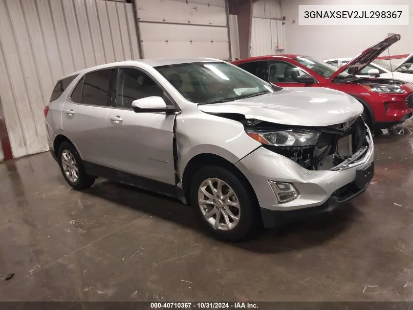 2018 Chevrolet Equinox Lt VIN: 3GNAXSEV2JL298367 Lot: 40710367