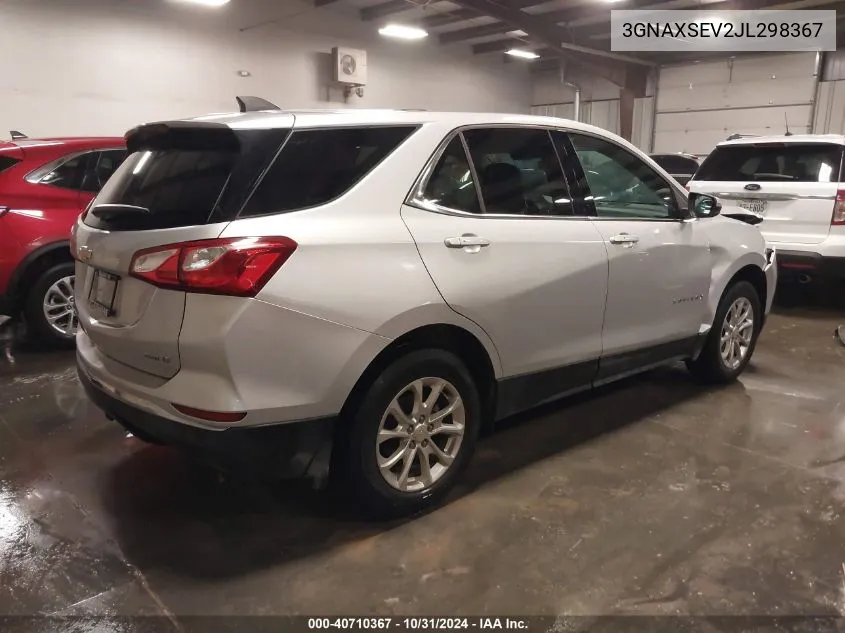 2018 Chevrolet Equinox Lt VIN: 3GNAXSEV2JL298367 Lot: 40710367