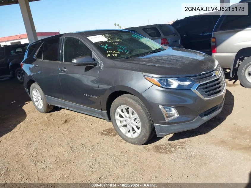 2018 Chevrolet Equinox Lt VIN: 2GNAXJEV4J6215178 Lot: 40711834