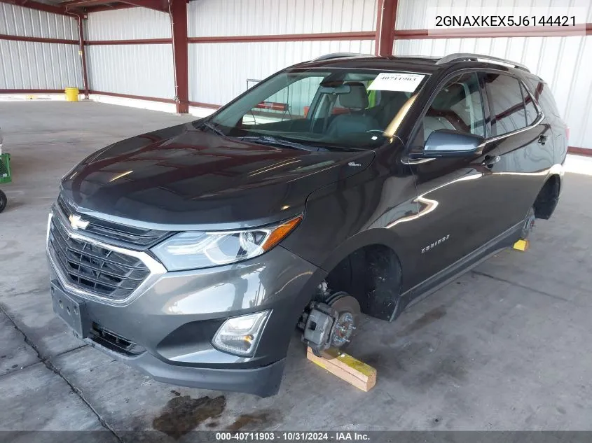 2018 Chevrolet Equinox Lt VIN: 2GNAXKEX5J6144421 Lot: 40711903