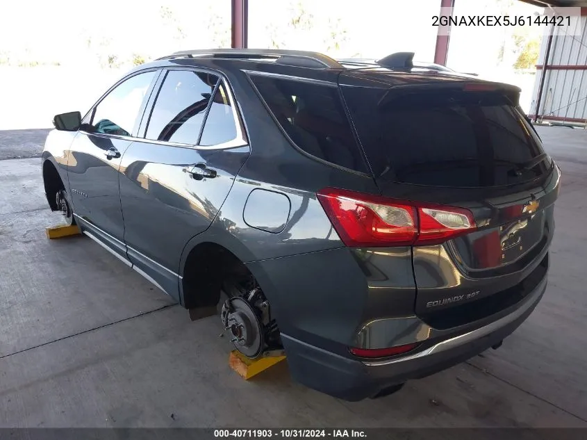 2018 Chevrolet Equinox Lt VIN: 2GNAXKEX5J6144421 Lot: 40711903