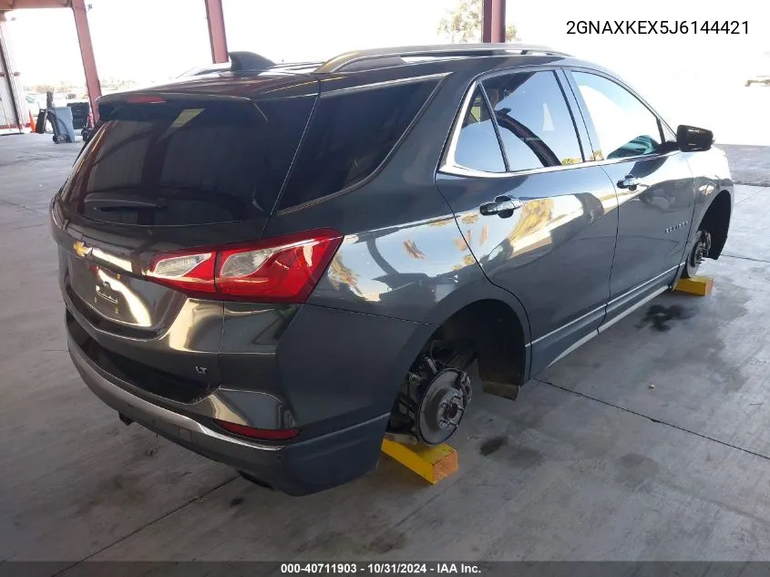 2018 Chevrolet Equinox Lt VIN: 2GNAXKEX5J6144421 Lot: 40711903