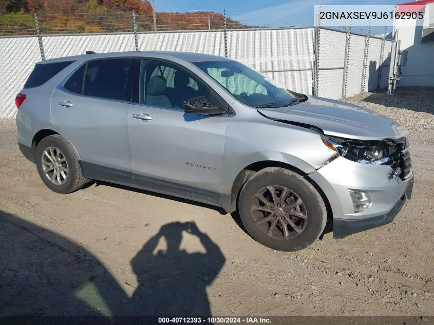 2018 Chevrolet Equinox Lt VIN: 2GNAXSEV9J6162905 Lot: 40712393