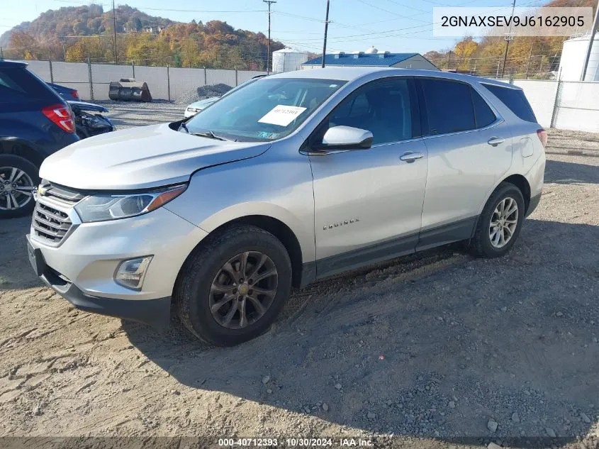 2018 Chevrolet Equinox Lt VIN: 2GNAXSEV9J6162905 Lot: 40712393