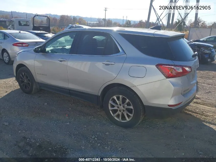 2018 Chevrolet Equinox Lt VIN: 2GNAXSEV9J6162905 Lot: 40712393