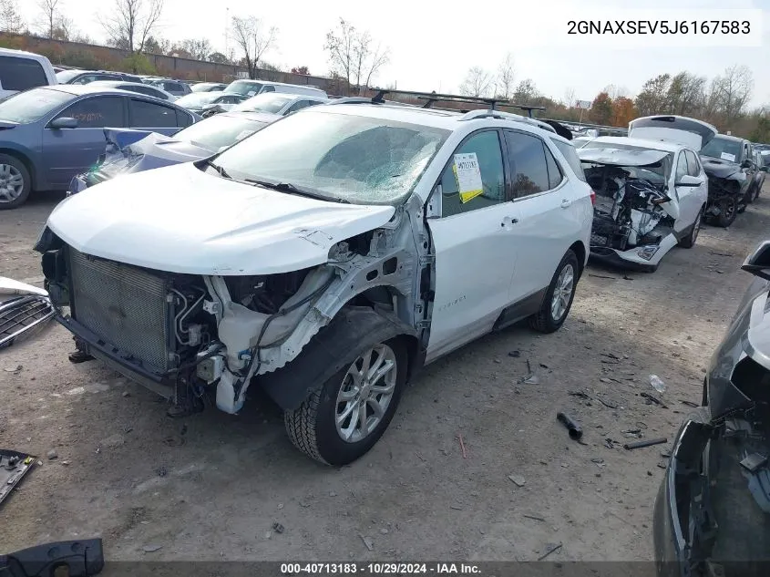 2018 Chevrolet Equinox Lt VIN: 2GNAXSEV5J6167583 Lot: 40713183