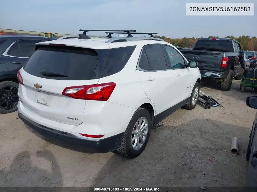 2018 Chevrolet Equinox Lt VIN: 2GNAXSEV5J6167583 Lot: 40713183