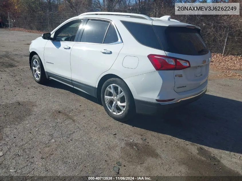 2018 Chevrolet Equinox Premier VIN: 2GNAXMEV3J6262249 Lot: 40713538