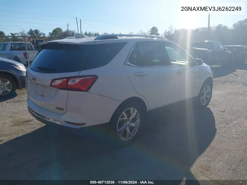 2018 Chevrolet Equinox Premier VIN: 2GNAXMEV3J6262249 Lot: 40713538