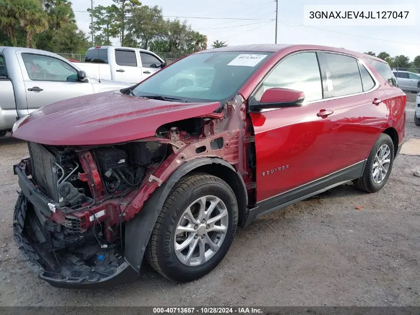 2018 Chevrolet Equinox Lt VIN: 3GNAXJEV4JL127047 Lot: 40713657