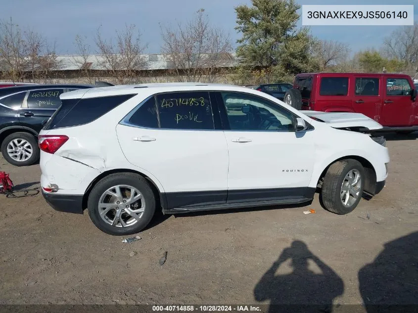 2018 Chevrolet Equinox Lt VIN: 3GNAXKEX9JS506140 Lot: 40714858