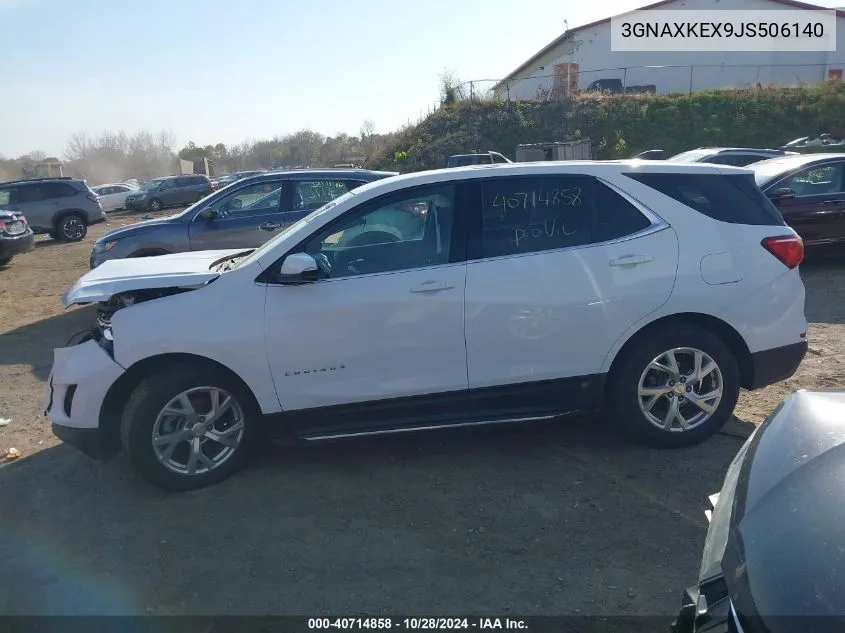 2018 Chevrolet Equinox Lt VIN: 3GNAXKEX9JS506140 Lot: 40714858