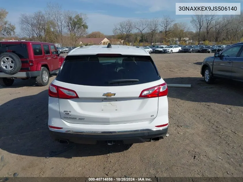 2018 Chevrolet Equinox Lt VIN: 3GNAXKEX9JS506140 Lot: 40714858