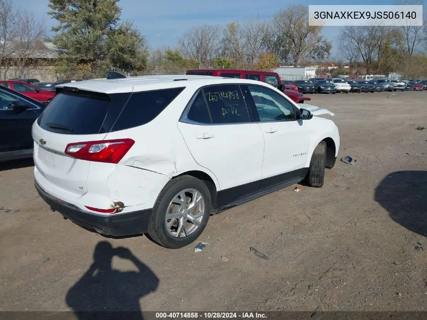 2018 Chevrolet Equinox Lt VIN: 3GNAXKEX9JS506140 Lot: 40714858